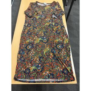 Lularoe dress with floral design 2XL B1